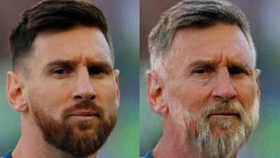  Imatge de Messi manipulada amb FaceApp