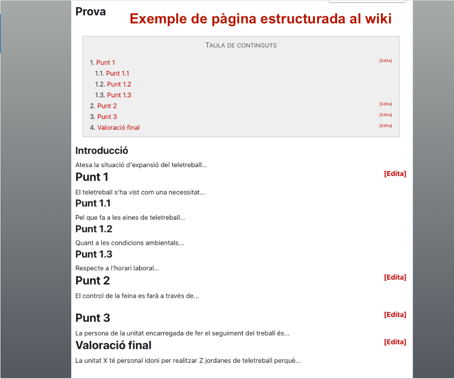 Exemple d'estructura al wiki